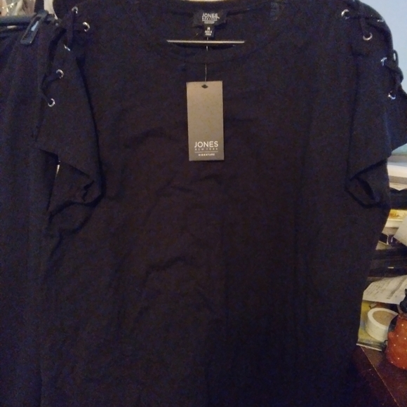 Mid Summer Sale Jone New York Tie Up Sleeve Tshirt - Picture 7 of 9